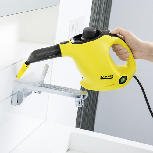 Пароочиститель Karcher SC 1 - <h3>Интенсивная подача пара (3,0 бар)</h3>
Легко удаляет все типы загрязнений - даже в труднодоступных местах